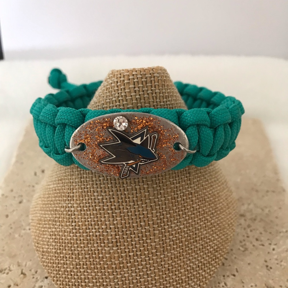 SJ Sharks Fan Survival Cord Bracelet